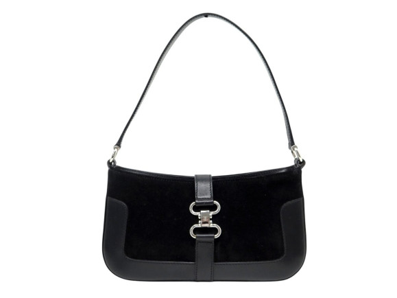 sac a main celine hobo cuir et daim noir
