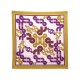 VINTAGE FOULARD HERMES RHONES POULENC HENRY D'ORIGNY CARRE 90 EN SOIE SCARF 580€