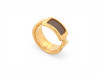 bague hermes olympe pm h500058f 57 metal dore cuir