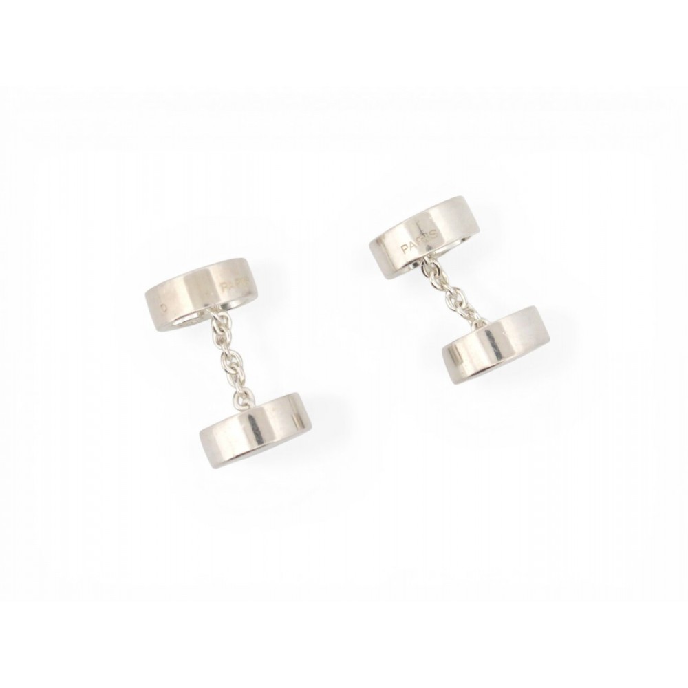 BOUTONS DE MANCHETTES HERMES AIMANTES ARGENT MASSIF 925 19.5G SILVER CUFFLINKS