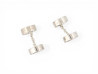 boutons de manchettes hermes aimantes argent massif