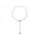 NEUF COLLIER DINH VAN 654501 EN PERLES D'EAU DOUCE 3 MENOTTES OR 18K PEARL 2990€