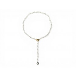 NEUF COLLIER DINH VAN 654501 EN PERLES D'EAU DOUCE 3 MENOTTES OR 18K PEARL 2990€
