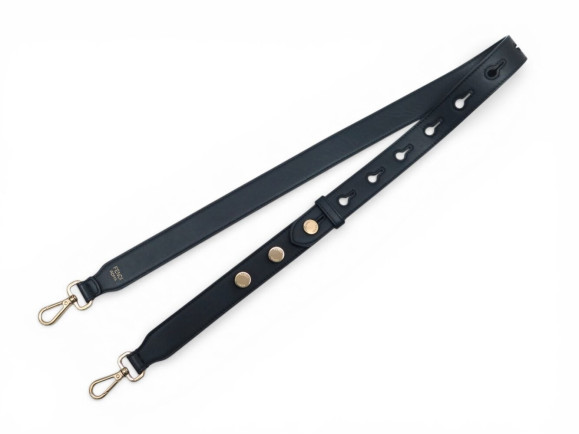anse bandouliere fendi strap you en cuir noir 112 cm