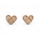 NEUF BOUCLES D'OREILLES L'ATTRAPE COEUR OR ROSE 18K PIERRE OPALE EARRINGS 1500€