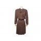 VINTAGE NEUF ROBE BLOUSE CHANEL LONGUE BOUTONS LOGO CC L 42 EN SOIE DRESS 5500€