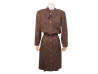   robe blouse chanel longue boutons logo cc