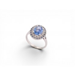 NEUF BAGUE MAUBOUSSIN SAINT HILAIRE DE LA MER SAPHIRS DIAMANTS 52 OR 18K 10385€