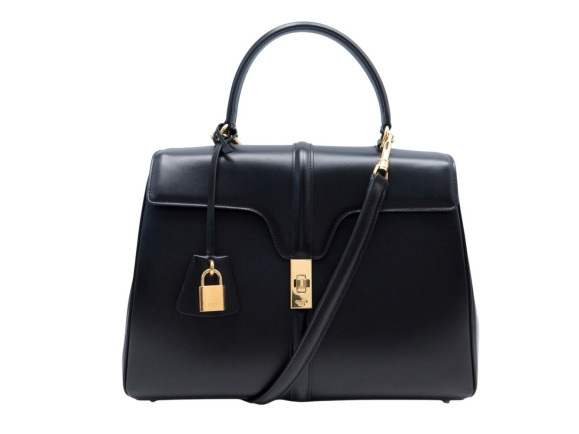 sac a main celine 16 classique 187373bey en cuir noir