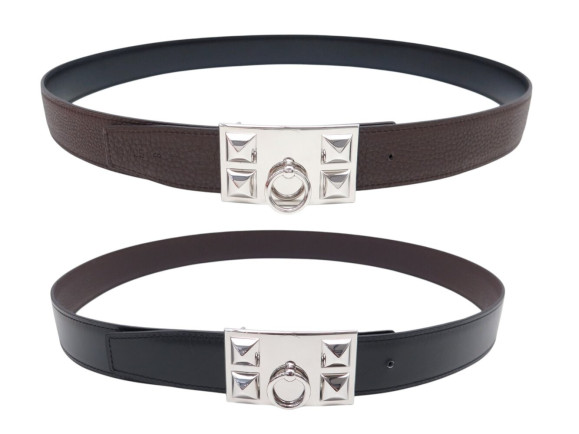  ceinture hermes boucle collier de chien 32mm cuir