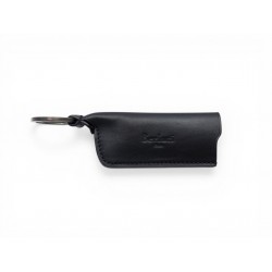 NEUF PORTE BRIQUET BERLUTI KR023 CUIR NOIR BLACK LEATHER LIGHTER KEY RING 450€