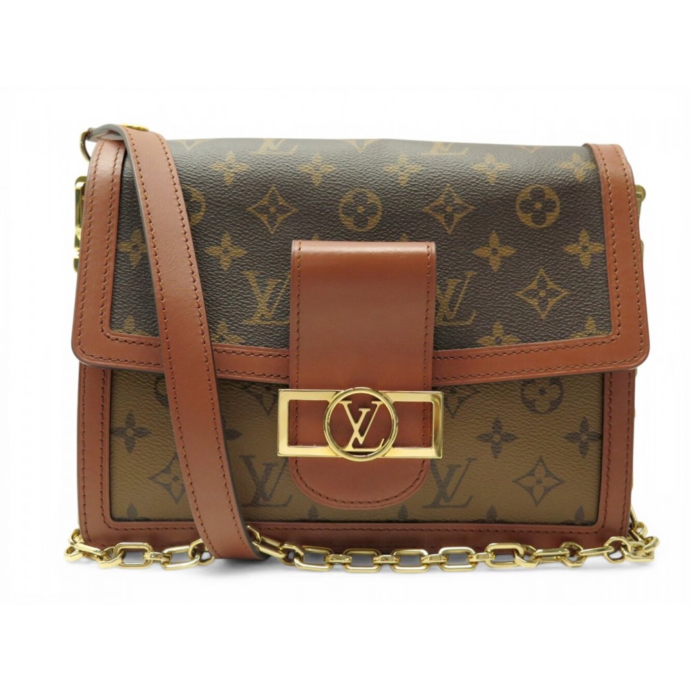 NEUF SAC A MAIN LOUIS VUITTON DAUPHINE MM M45958 EN TOILE MONOGRAM REVERSE 3100€