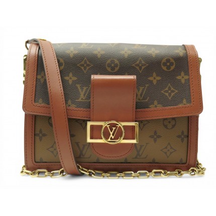 NEUF SAC A MAIN LOUIS VUITTON DAUPHINE MM M45958 EN TOILE MONOGRAM REVERSE 3100€