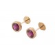 NEUF BOUCLES D'OREILLES POIRAY PUCES LOLITA RHODOLITE 1CT OR 18K EARRINGS 1235€
