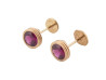  boucles d'oreilles poiray puces lolita rhodolite