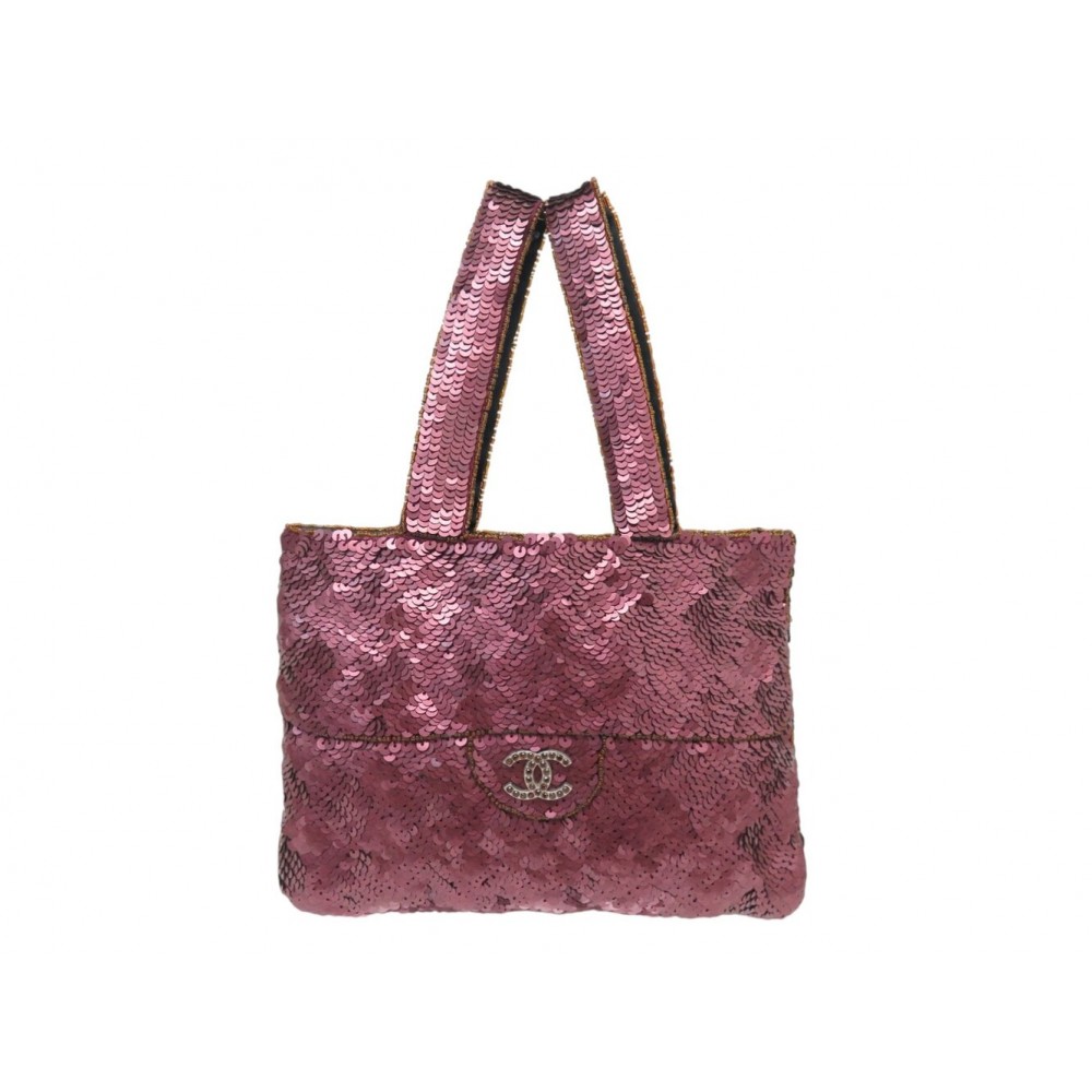 VINTAGE SAC A MAIN CHANEL LOGO CC TIMELESS SEQUINS POCHETTE GILDER HANDBAG PURSE