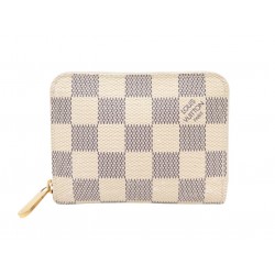 PORTEFEUILLE LOUIS VUITTON PORTE MONNAIE ZIPPY EN TOILE DAMIER AZUR WALLET 420€