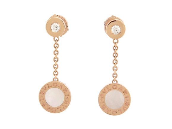 boucles d'oreilles bulgari bvlgari pendantes or