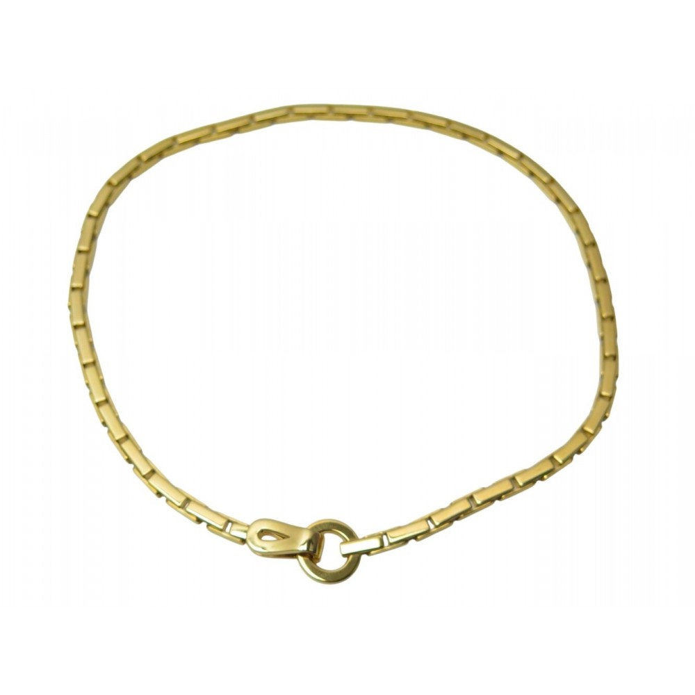 COLLIER CARTIER AGRAFE EN OR JAUNE 18K 66GR 41CM BOITE CERTIFICAT GOLD NECKLACE