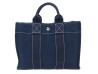 sac a main hermes cabas toto pm toile coton bleu