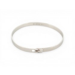 BRACELET DINH VAN SERRURE 335212 T17 EN OR BLANC 18K 12GR DIAMANT BANGLE 4900€