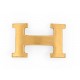 BOUCLE DE CEINTURE HERMES H POUR LIEN 32 MM METAL DORE BROSSE H064544CM2M BELT