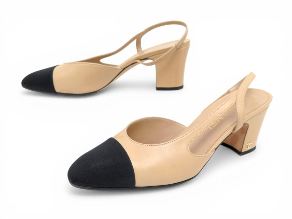 chaussures chanel escarpins slingbacks g31318 37.5