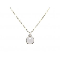 NEUF COLLIER POMELLATO NUDO MINI PENDENTIF OR JAUNE 18K ET QUARTZ NECKLACE 2400€