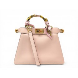 NEUF SAC A MAIN FENDI X VERSACE FENDACE 8BN327 PEEKABOO M ROSE BANDOULIERE 4500€