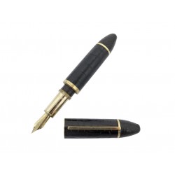 STYLO PLUME LOUIS VUITTON CARGO N73260 EN CUIR D'ALLIGATOR MARRON FOUNTAIN PEN