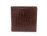 portefeuille lancel cuir de crocodile marron