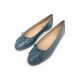 NEUF CHAUSSURES CHANEL BALLERINES LOGO CC G29910 40.5 CUIR CROCO ALLIGATOR 6800€