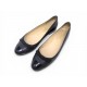 CHAUSSURES CHANEL BALLERINES NOEUD LOGO CC G26365 41 CUIR NOIR FLAT SHOES 960€