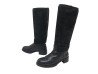 chaussures hermes bottes 36 cavalieres en cuir noir