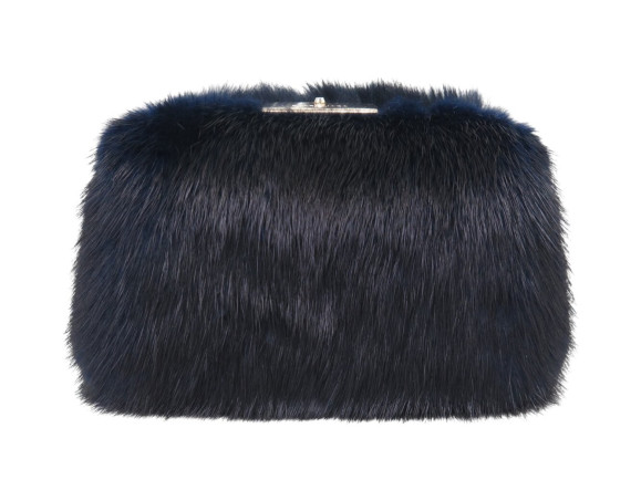 sac a main balenciaga 371093 minaudiere fourrure de