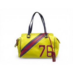 SAC A MAIN DOLCE & GABBANA EASY WAY BANDE 76 PORTE EPAULE CUIR JAUNE BAG 1600€