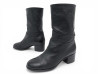 chaussures chanel bottines a talons logo cc en cuir