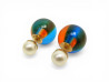 boucles d'oreilles dior tribales multicolores