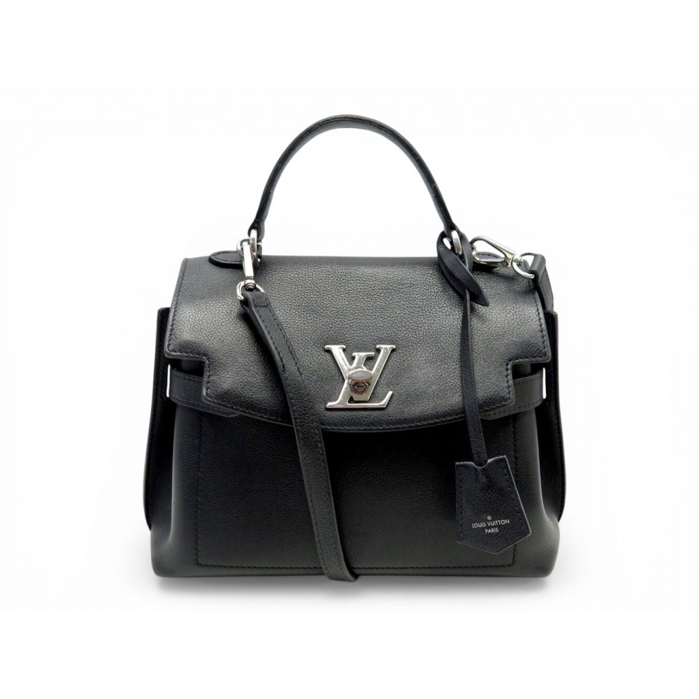 SAC A MAIN LOUIS VUITTON LOCKME EVER BB CUIR NOIR M53937 BANDOULIERE BAG 3300€