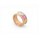 NEUF BAGUE HERMES LA ROSERAIE MM H414317 EMAIL MULTICOLORE 54 RING + BOITE 425€