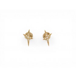 NEUF BOUCLES D'OREILLES MAUBOUSSIN FRENCH VALENTINE OR JAUNE 18K DIAMANTS 1560€
