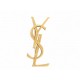 NEUF BROCHE SAINT LAURENT CASSANDRE METAL DORE 851079Y15007005 GOLD BROOCH 450€