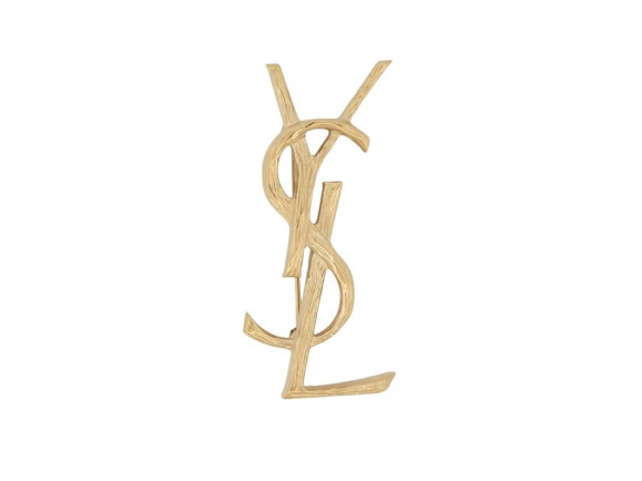 broche saint laurent 748486 cassandre monogramme