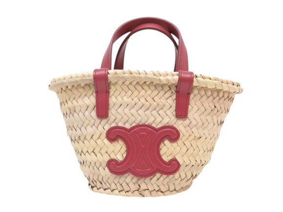 rare sac a main celine cabas panier nano triomphe en