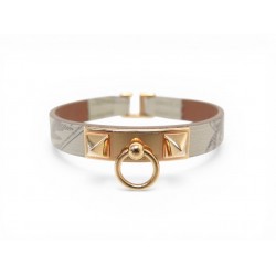 NEUF BRACELET HERMES RIVALE MINI DELLA CAVALLERIA H500132FD EN CUIR BANGLE 515€
