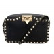 SAC A MAIN VALENTINO ROCKSTUD ROLLING NOIR BANDOULIERE EN CUIR HAND BAG 2200€
