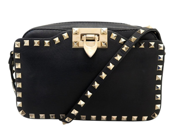sac a main valentino rockstud rolling noir bandouliere