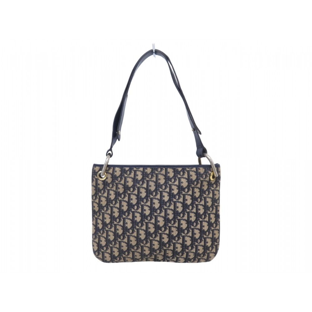 VINTAGE SAC A MAIN CHRISTIAN DIOR HOBO TOILE OBLIQUE PORTE EPAULE HAND BAG PURSE