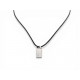 NEUF COLLIER CHRISTIAN DIOR PENDENTIF GOURMETTE EN OR BLANC 18K 4.2GR NECKLACE