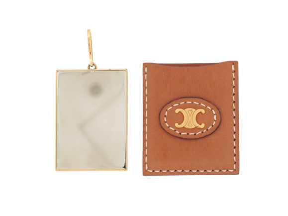 pendentif miroir celine 46t393bbr etui en cuir